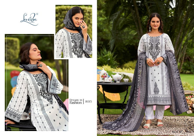 Naira Nx Vol 8 Black And White By Levisha Cambric Pakistani Dress Material Wholesale Online
